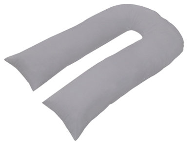 Chilimilii 12Ft U Pillow Cases Polycotton Soft Anti-Allergenic Washable Pillow Covers (Grey) from B&Q