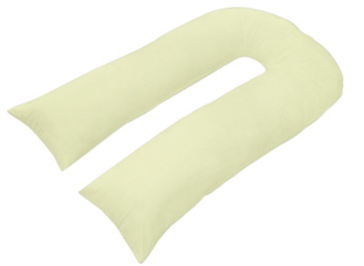 Chilimilii 9Ft U Pillow Cases Polycotton Soft Anti-Allergenic Washable Pillow Covers (Cream) from B&Q