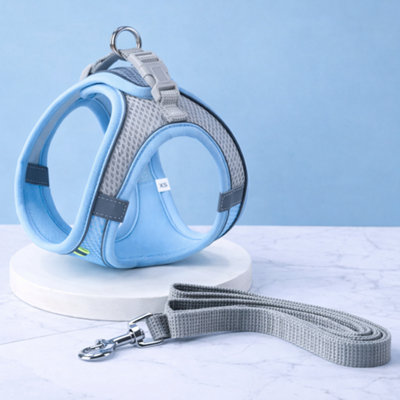 Chilimilii Dog Harness Breathable Soft No Pull Reflective Mesh Vest For Dog Walking&training (Blue) from B&Q