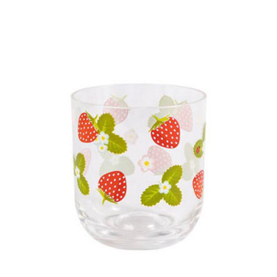 Summerhouse By Navigate Strawberries & Cream Decorated Tumbler from B&Q