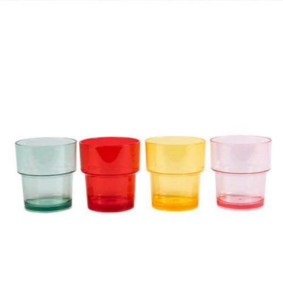 Summerhouse By Navigate Strawberries & Cream Set Of 4 Stacking Tumblers from B&Q