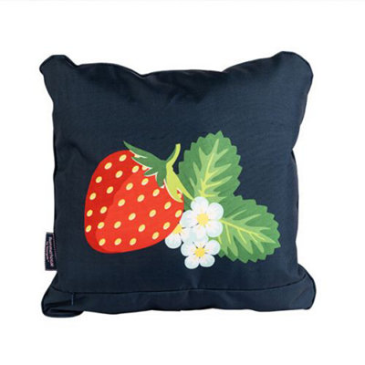 Summerhouse By Navigate Strawberries & Cream 45 X 45Cm Cushion Strawberry from B&Q