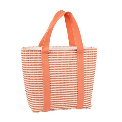 Summerhouse By Navigate Portofino 20L Woven Insulated Basket Bag Melon Pink from B&Q
