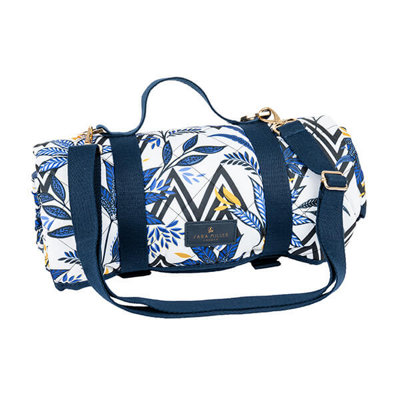 Sara Miller London Sara Miller By Navigate 140 X 140Cm Picnic Blanket Blue & White from B&Q