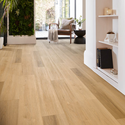 Palio By Karndean Ash Softgrain Wood Effect Embossed Luxury Vinyl Click Planks3.2M² from B&Q