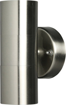 Luxform 230V Eden Wall Light Stainless Steel from B&Q