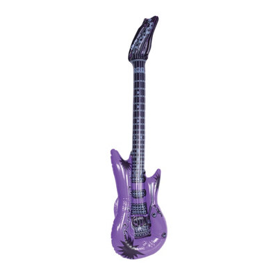 Cheetah Party Inflatable 95Cm Guitar Purple from B&Q