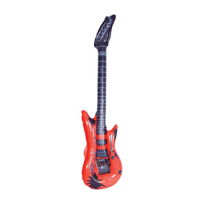 Cheetah Party Inflatable 95Cm Guitar Red from B&Q