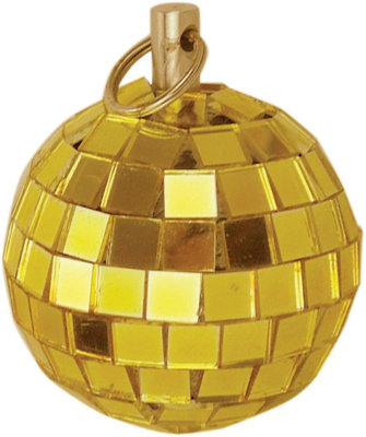 B&Q -  2" (50mm) Gold Mirror Ball Will Add A Lighting Extravaganza To Any Party