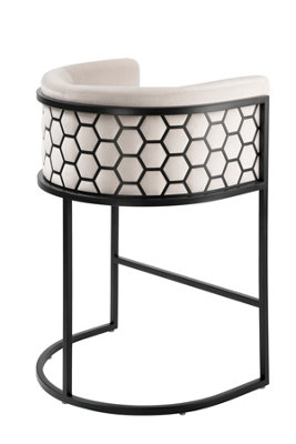 B&Q -  Alveare Counter Stool BlackChalk