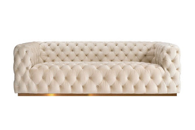 B&Q -  Frankfurt Three Seat SofaChalk