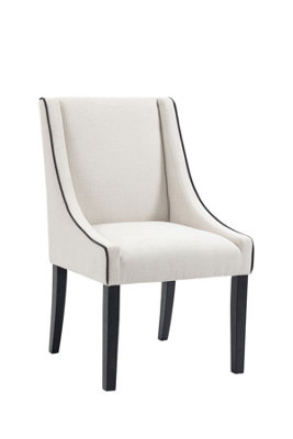 B&Q -  Chatsworth Dining ChairTwo-Tone CalicoUpholstered Ash Frame