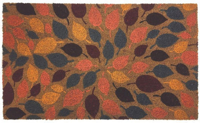 The Rugs Coir Doormat Gainsborough  Leaves 45X75 Cm from B&Q