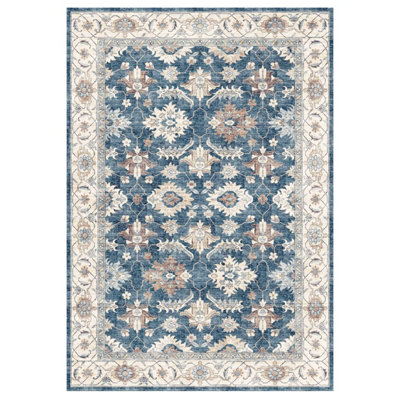  - Silk Road Blue Jurdar Medium Rug(L)160Cm X (W)120Cm