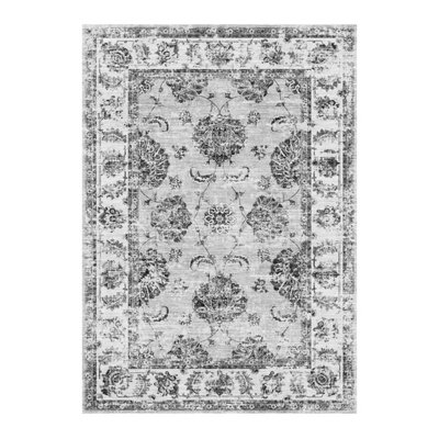  - Sulus Grey Traditional Medium Rug(L)160Cm X (W)120Cm