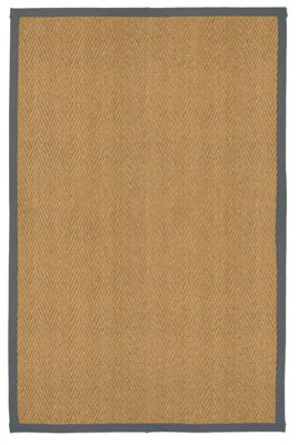 BrownGrey Herringbone Weave Large Rug(L)200Cm X (W)135Cm from B&Q