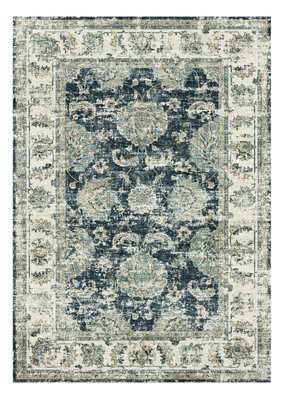  - Silk Road Blue Traditional Large Rug(L)230Cm X (W)160Cm