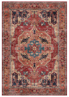  - Ayla Red Persian Medium Rug(L)170Cm X (W)120Cm