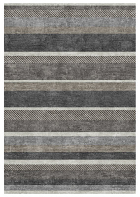  - Nasrin Grey Persian Large Rug(L)230Cm X (W)160Cm