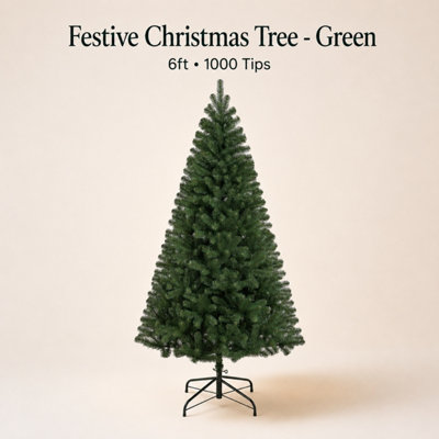 Festive Christmas 6ft Imperial Grand Fir Artificial Christmas Tree - Green - Image 8