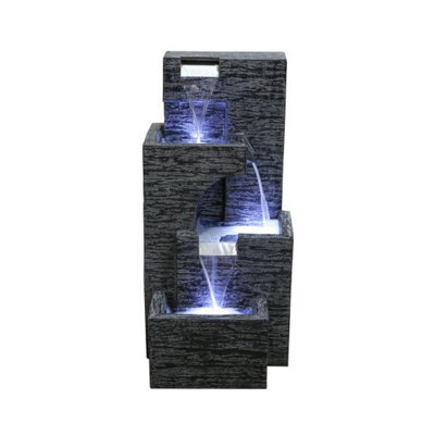 Outdoor Living UK Stonyford Cascade Mains Power Water Feature from B&Q