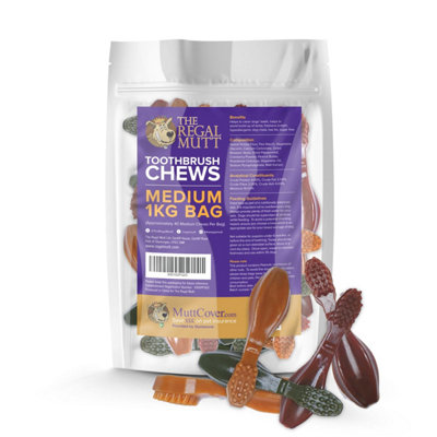 The Regal MuttToothbrush ChewsMedium1Kg Bag from B&Q