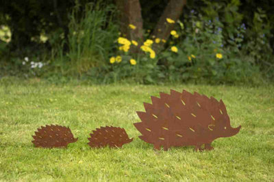 Annibells Rusted Hedgehog Garden Stakes (7565) from B&Q