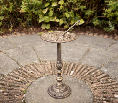 Annibells Cast Iron Dragonfly Bronzed Metal Sundial Vintage Style (13902) from B&Q