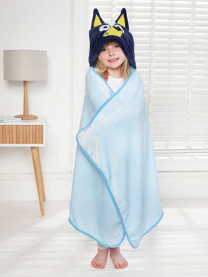 Bluey Light/Blue Hooded Beach & Bath Towel 70Cm