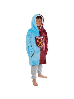 West Ham Utd Crest Wearable Hooded FleeceKids Size from B&Q