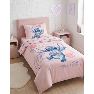 Rackhams Girls Pink Lilo & Stitch Character Single Duvet Set (One Size) - Image 10