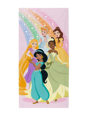 Disney Princess Rainbow Beach & Bath Towel from B&Q