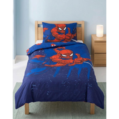 Vanilla Underground Men's Dark Blue Spiderman Single Duvet Set - Image 5