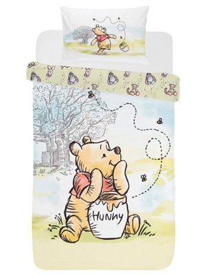 Disney Winnie The Pooh Explore Single Duvet Cover And Pillowcase Set from B&Q