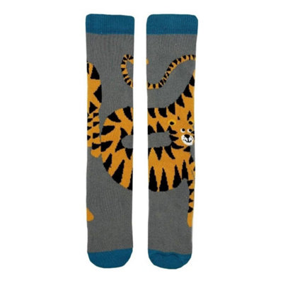 Squelch Childs Wellie Socks 6-8Yrs Tiger Toes from B&Q