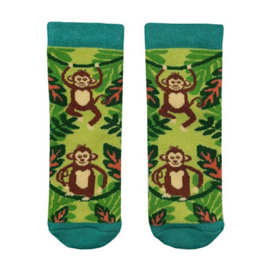 Squelch Childs Wellie Socks 1-2Yrs Monkey Mayhem from B&Q