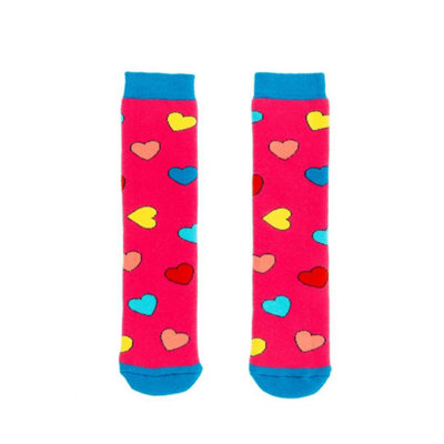 Squelch Childs Thick Wellie Socks 6-8Yrs Hearts from B&Q