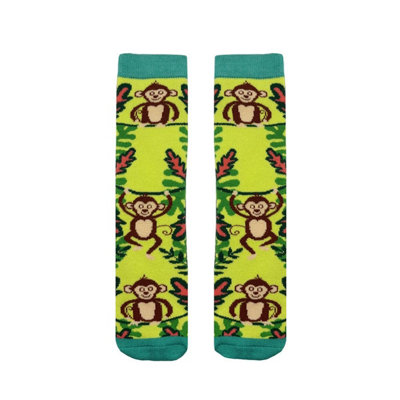 Squelch Childs Thick Wellie Socks 3-6Yrs Monkey Mayhem from B&Q