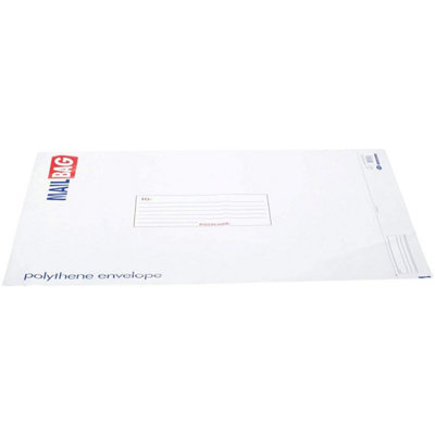 KSP PARTNERS LTD KspWhite Premium Mailing Bags Postal Poly Pack Postage Clothes Strong Jumbo Size from B&Q