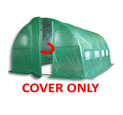 Crocodile Trading 4M X 3M (13' X 10' Approx) Pro+ Green Polytunnel Replacement Cover from B&Q