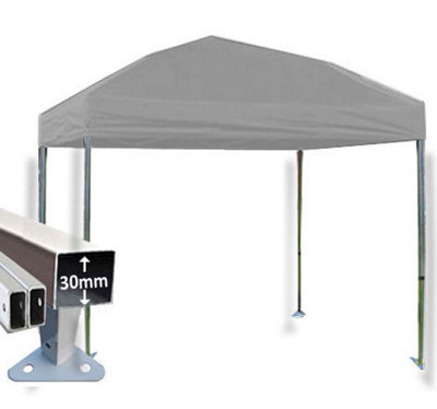 Crocodile Trading 3M X 3M Trader-Max 30 Commercial Instant Shelter Pop Up Gazebos Frame & CanopySilver from B&Q