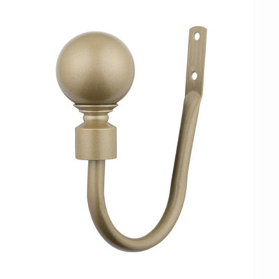 A.unique Home Pair Of Plain Round Ball Metal Holdbacks With FittingsMatt Gold from B&Q