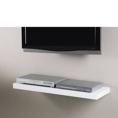 Mastershelf Gloss White Floating Shelf 120X30X5Cm from B&Q