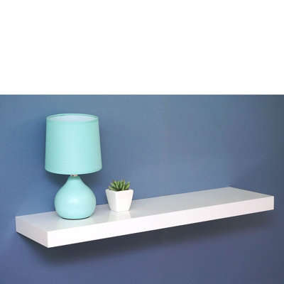 Mastershelf Gloss White Floating Shelf 60X25X5Cm from B&Q