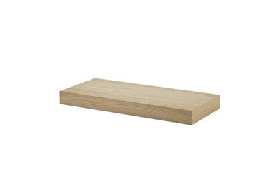 Mastershelf Floating Shelf Kit, Brushed Oak, 44.5X25x5cm Size 44.5