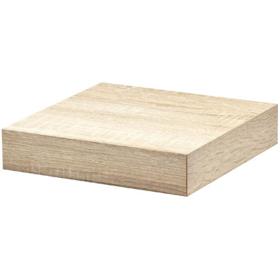 Mastershelf Oak Floating Shelf Kit 25X25X5Cm from B&Q