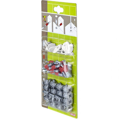 Mastershelf Modular Fixing Pack White from B&Q