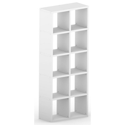 Mastershelf Modular 10 Cube White  74L X 182.8H X 32.8D from B&Q