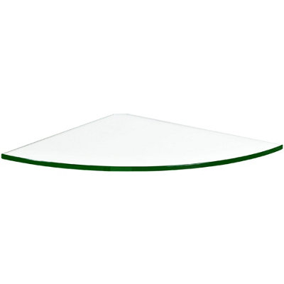 Mastershelf Glass Corner Shelf 30X30X0.8Cm from B&Q