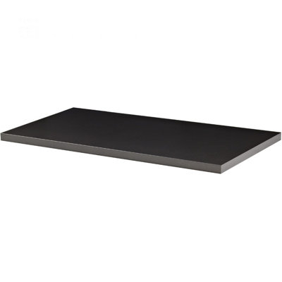 Mastershelf Sumo Black Shelf 115X30X2.5Cm from B&Q